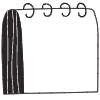 Note Pad Sheet Hoop Black White 1 Element from Sticky Notes - Monochrome Set