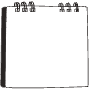 Note Pad Sheet Hoop Black White 3 Element from Sticky Notes - Monochrome Set