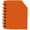 Note Pad Sheet Hoop Color Borderless 4 Element from Sticky Notes - Flat Set