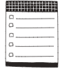 Note Pad Sheet List Black White 3 Element from Sticky Notes - Monochrome Set