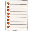Note Pad Sheet List Color Border 1 Element from Sticky Notes - Classic Set