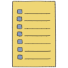 Note Pad Sheet List Color Border 2 Element from Sticky Notes - Classic Set