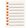 Note Pad Sheet List Color Borderless 1 Element from Sticky Notes - Flat Set