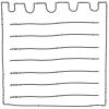 Note Pad Sheet Tear Black White 10 Element from Sticky Notes - Monochrome Set
