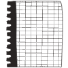 Note Pad Sheet Tear Black White 24 Element from Sticky Notes - Monochrome Set