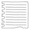 Note Pad Sheet Tear Black White 6 Element from Sticky Notes - Monochrome Set
