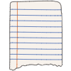 Note Pad Sheet Tear Color Border 15 Element from Sticky Notes - Classic Set