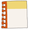 Note Pad Sheet Tear Color Border 2 Element from Sticky Notes - Classic Set