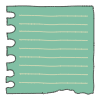 Note Pad Sheet Tear Color Border 6 Element from Sticky Notes - Classic Set