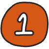 Number 1 1 Element from Doodles - Classic Set