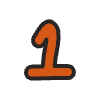 Number 1 2 Element from Doodles - Classic Set