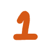 Number 1 2 Element from Doodles - Flat Set
