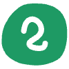 Number 2 1 Element from Doodles - Flat Set