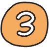 Number 3 1 Element from Doodles - Classic Set