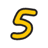 Number 5 2 Element from Doodles - Classic Set