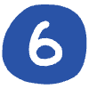 Number 6 1 Element from Doodles - Flat Set