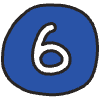 Number 6 1 Element from Doodles - Classic Set