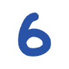 Number 6 2 Element from Doodles - Flat Set
