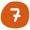 Number 7 1 Element from Doodles - Flat Set