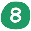 Number 8 1 Element from Doodles - Flat Set