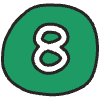 Number 8 1 Element from Doodles - Classic Set
