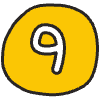 Number 9 1 Element from Doodles - Classic Set