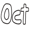 October Element from Doodles - Monochrome Set