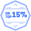 On Top 15 Percent Octagon Element from Badges Classic - Line Set