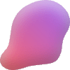 Oval Round 4 Element from Blob Shapes - Gradient Set
