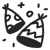 Party Element from Doodles - Monochrome Set
