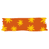 Pattern Flower Element from Washi Tapes - Flat Set
