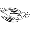 Pigeon Element from Symbols - Flourishes Set