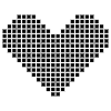 Pixel Heart Element from Cyber GUI Elements Set