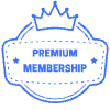Premium Membership Star Crown Element from Badges Classic - Line Set