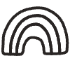 Rainbow Element from Doodles - Monochrome Set