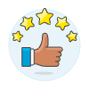 Rating Like 3 Illustration from UX Colors - Free Set