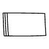 Rectangle Left 1 Non Filled Line Element from Bubbles - Variable Line Thickness Set