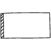 Rectangle Left Non Filled Line Element from Bubbles - Variable Line Thickness Set
