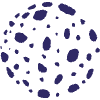 Repeating Dots Sphere Element from Scribbles - Sketch Style Set