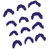 Repeating Fishscale Element from Scribbles - Sketch Style Set