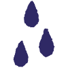 Repeating Water Drop Element from Scribbles - Sketch Style Set