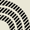 Rhythm Diagonal Oblique Element from Patterns Tiles - Monochrome Set