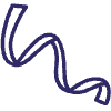 Ribbon Swirl Line 1 Element from Scribbles - Variable Line Thickness Set