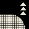 Rock Up Triangle Gingham Element from Patterns Tiles - Monochrome Set