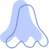 Shape Abstract Nose Element from Organic Shapes - Combo Set