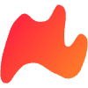 Shape Abstract Wave Element from Organic Shapes - Gradient Set