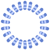 Shape Circle Element from Organic Shapes - Texturized Set