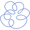 Shape Circle Curly Element from Organic Shapes - Line Set