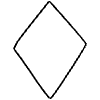 Shape Diamond Element from Organic Shapes - Line Set