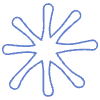 Shape Flower Nature Splash Element from Organic Shapes - Line Set